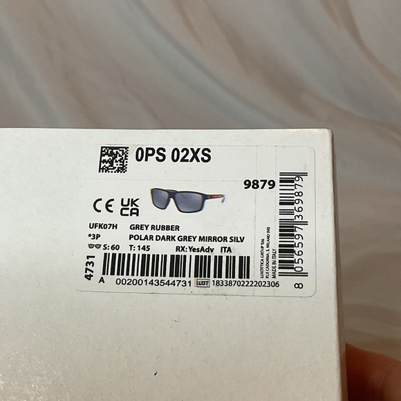 Prada Linea Rossa SPS02X UFK07H Sunglasses Men's Grey Rubber/Polarized 60-15-145 - Picture 9 of 9